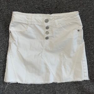 White Denim skirt